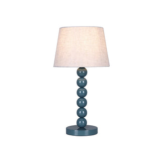 Lexi Pearl Orb Table Lamp Cyan