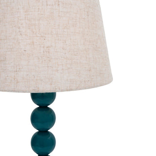 Lexi Pearl Orb Table Lamp Cyan
