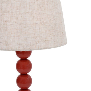 Lexi Pearl Orb Table Lamp Rust