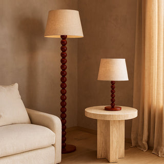 Lexi Pearl Orb Table Lamp Rust