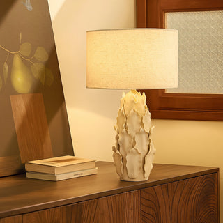 Lexi Layered Leaf Ceramic Table Lamp