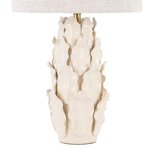 Lexi Layered Leaf Ceramic Table Lamp