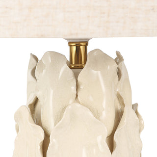 Lexi Layered Leaf Ceramic Table Lamp