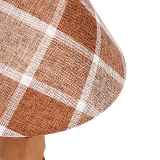 Lexi Helena Hand-Faceted Wooden Base Table Lamp