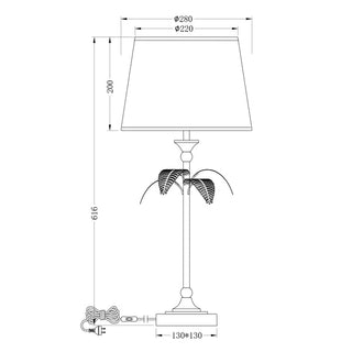 Lexi Paloma Palm Table Lamp