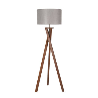 Lexi Easel Floor Lamp - Walnut