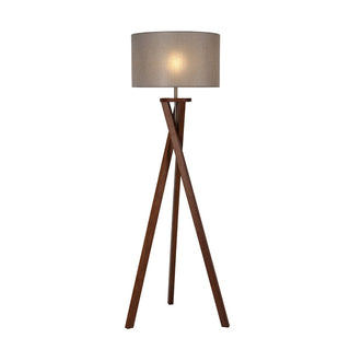 Lexi Easel Floor Lamp - Walnut