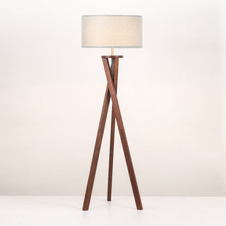 Lexi Easel Floor Lamp - Walnut