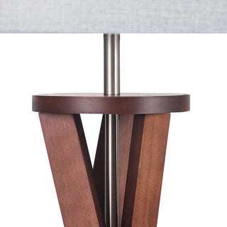 Lexi Easel Floor Lamp - Walnut