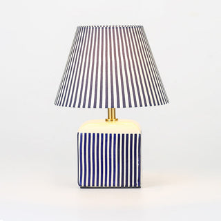 Lexi Amaris Ceramic Striped Table Lamp