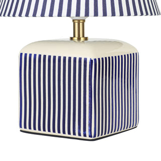 Lexi Amaris Ceramic Striped Table Lamp