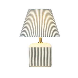 Lexi Amaris Ceramic Striped Table Lamp