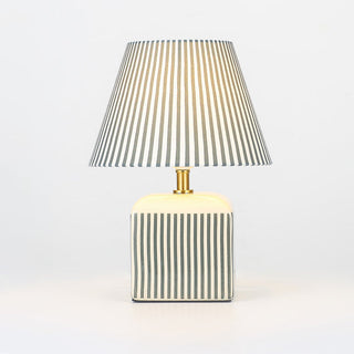 Lexi Amaris Ceramic Striped Table Lamp