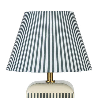 Lexi Amaris Ceramic Striped Table Lamp