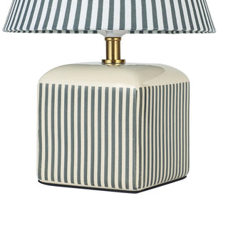 Lexi Amaris Ceramic Striped Table Lamp