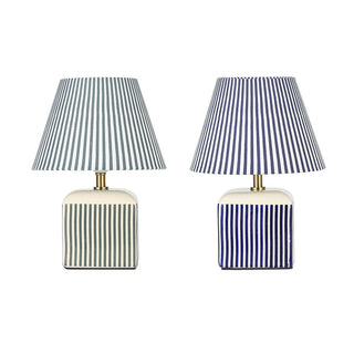 Lexi Amaris Ceramic Striped Table Lamp