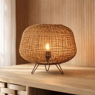 Lexi Nerina Rattan Table Lamp
