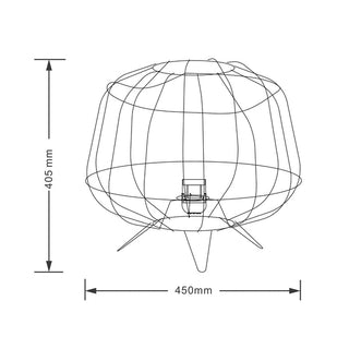 Lexi Nerina Rattan Table Lamp