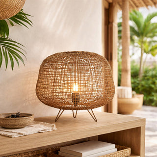 Lexi Nerina Rattan Table Lamp
