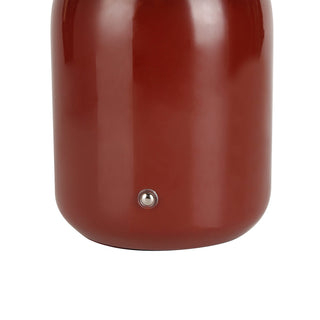 Lexi USB Rechargeable Mushroom LED CCT Dimmable Touch Table Lamp Brick Red