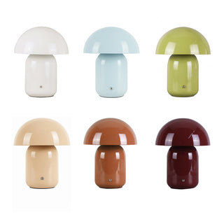 Lexi USB Rechargeable Mushroom LED CCT Dimmable Touch Table Lamp White