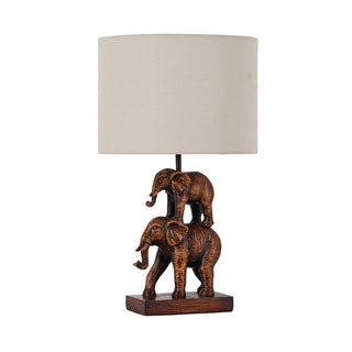 Lexi Mother & Calf Elephant LED Table Lamp