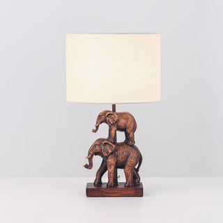 Lexi Mother & Calf Elephant LED Table Lamp