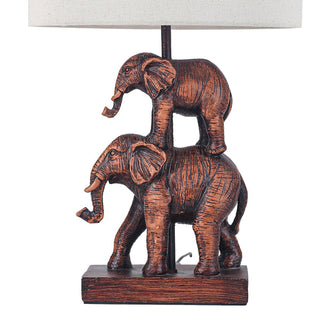 Lexi Mother & Calf Elephant LED Table Lamp