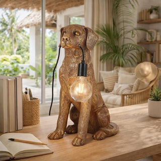 Lexi Golden Retriever LED Table Lamp