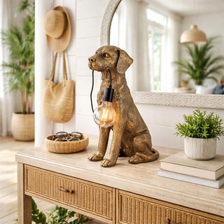 Lexi Golden Retriever LED Table Lamp