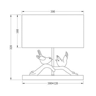 Lexi Birds on Branch LED Table Lamp