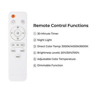 Lexi Luna Moon Tri Colour Dimmable Flush Mount LED Ceiling Light Small