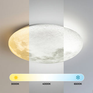 Lexi Luna Moon Tri Colour Dimmable Flush Mount LED Ceiling Light Large