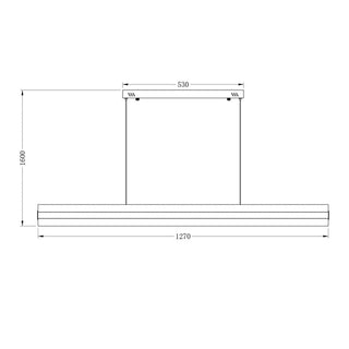 Lexi Apex Inbuilt LED CCT Linear Pendant Light