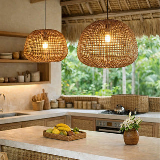 Lexi Nerina Rattan Pendant Light