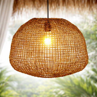 Lexi Nerina Rattan Pendant Light