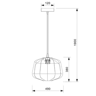 Lexi Nerina Rattan Pendant Light