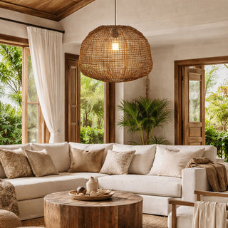Lexi Nerina Rattan Pendant Light