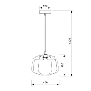 Lexi Nerina Rattan Pendant Light