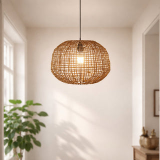 Lexi Nerina Rattan Pendant Light