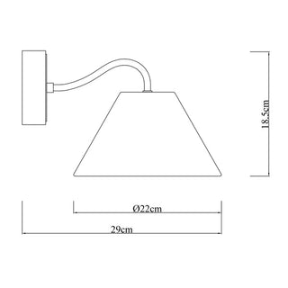 Lexi Rosalind Rechargeable Built-in LED CCT Dimmable Wall Sconce