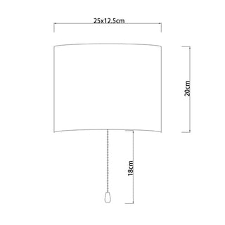 Lexi Reese Pull Cord Wall Light