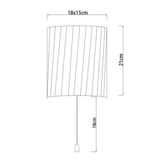 Lexi Willow Pull Cord Wall Light
