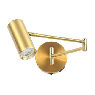 Lexi Beatrice Swing Arm Wall Lamp with charging ports