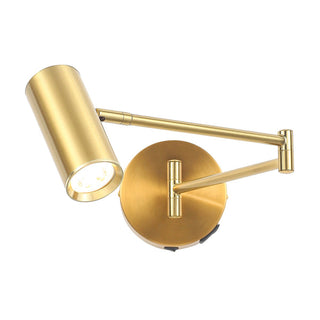 Lexi Beatrice Swing Arm Wall Lamp with charging ports
