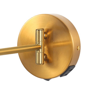 Lexi Beatrice Swing Arm Wall Lamp with charging ports