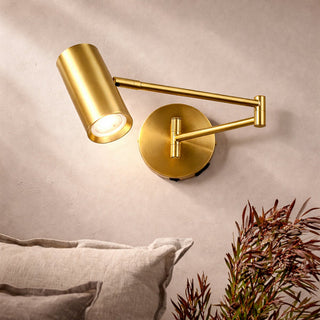 Lexi Beatrice Swing Arm Wall Lamp with charging ports