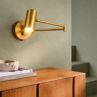 Lexi Beatrice Swing Arm Wall Lamp with charging ports