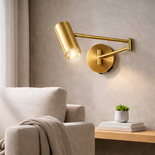 Lexi Beatrice Swing Arm Wall Lamp with charging ports