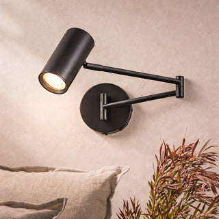 Lexi Beatrice Swing Arm Wall Lamp with charging ports